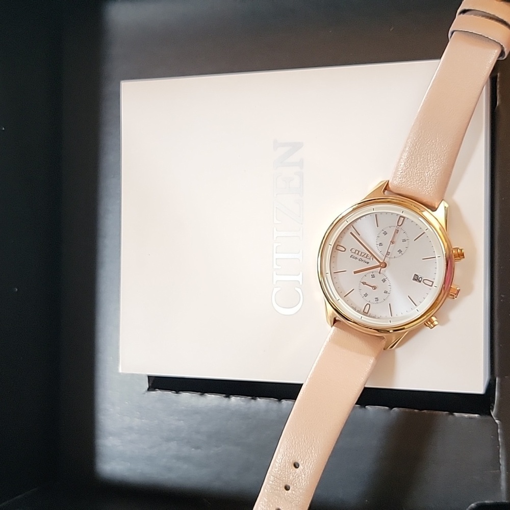 Citizen Rose gold eco drive watch